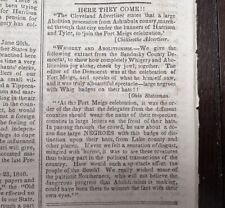 1840 Slavery Abolition Whigery And Abolitionism Pre Civil War Newspaper picture