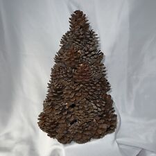 Vintage Collectible Natural Pine Cone 12” Christmas Tree picture