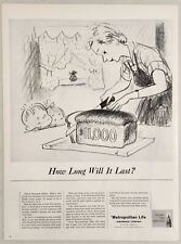 1959 Print Ad Metropolitan Life Insurance Company How Long Will Bread Last? picture