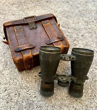 Vintage WWI German Fernglas 08 Binoculars Carl Zeiss w/ Case **VERY RARE** picture