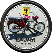 Bridgestone Motorcycle Rare 1952-1973 1965 Bridgestone 90 Sport Sign Wall Clock picture
