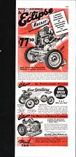 1939 ECLIPSE Rocket Power Lawn Mower Vintage Print AD  w/ Push & Professional a7 picture