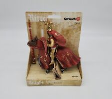 Schleich Ritter Knight Red Fleur De Lis Tournament Knight On Horse  70019 picture
