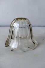 Antique Glass Lamp Shades Bell Small Canopy Crystal Cut Glass Decorative Old
