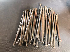 Lot Opposite IN Wood Head Round 6x120 Antique Stock Hardware Store New 40 Piece picture