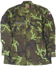 Large - Czech Army M95 Woodland Camo Combat Shirt Military Lightweight Jacket picture