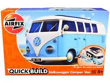 Skill 1 Model Kit Volkswagen Camper Van Blue Snap Together Model picture