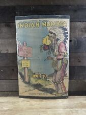 Vintage 1926 Indian Number “Injun Trouble” Cardboard Advertisement  picture