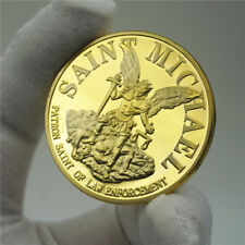 US 2ND Second Amendment Saint Michael Commemorative Challenge COIN GOLD picture