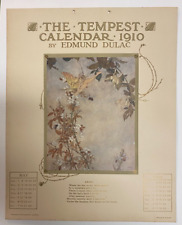 Edmund Dulac (1882-1953) THE TEMPEST SHAKESPEARE Calendar 1910 May June picture