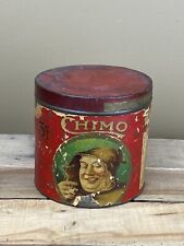 Rare Antique 1890s Paper Label CHIMO 50 Cigar Humidor Tin with Lid - 5 Cents picture