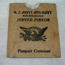 WWII Army and Navy Unbreakable Service Mirror & Passport Container picture
