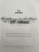 Vintage Print Ad Siemens Company Berlin Germany 1936 picture