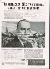 1945 Airesearch Corp. Eddie Rickenbacker Eastern Air Lines Vintage Ad  picture