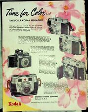 1952 Eastman Kodak Camera Miniature Magazine Print Ad Pink Dogwood picture