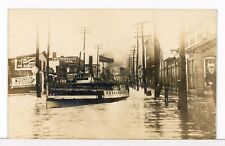 RPPC  SS Sagamore In Middle Of Street, Lake George NY 1907-1915 Postcard picture