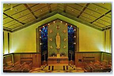 1961 Interior Immaculate Conception Monastery Chapel Hastings Nebraska Postcard picture