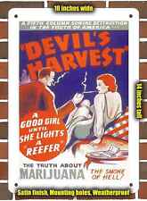 Metal Sign - 1942 Marijuana Devil's Harvest- 10x14 inches picture