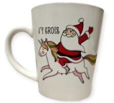 Santa Riding A Unicorn Coffee Tea Mug I Believe J'y Crois Modern Gourmet Foods picture