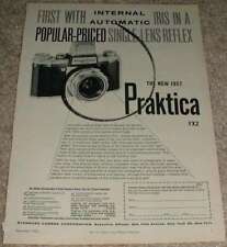 1956 Praktica FX2 Camera Ad, First w/ Automatic Iris picture