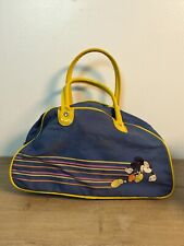 Vintage Walt Disney Productions Running Mickey Mouse Gym Bag Purse 1970s picture