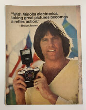 1979 Minolta XG1 Camera Print Ad Advertisement Original Vintage Bruce Jenner picture