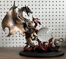 The Dragon Of Destiny Crystal Ball The Franklin Mint Bronze by Julie Bell RARE picture