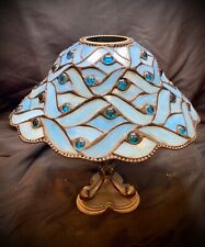 Partylite Spring Water Stained Glass Tea Light Lamp Candle Holder picture