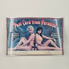 Vintage Carta Blanka Poster Playboy Sexy Girls Bikini Beer  picture