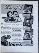 1937 Univex Cine “8” Movie Camera Print Ad picture