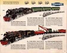 Vtg 1939 Print Ad Lionel Model Railroad Catalog Page Train Retro Gift Standard picture