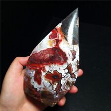 TOP 439G Natural Polished Mexico Banded Agate Crystal Stone Collection QH01 picture