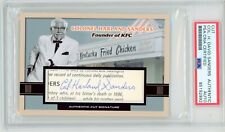 Colonel Harland Sanders (KFC) ~ Signed Autographed Custom Trading Card ~ PSA DNA picture