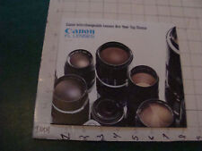 Original CAMERA fold out poster: CANNON FL LENSES 1971 picture