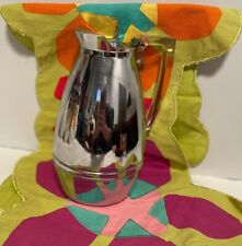 MCM Vtg American Thermos Bottle Co. Coffee Carafe Stainless Steel Lucite Handle picture