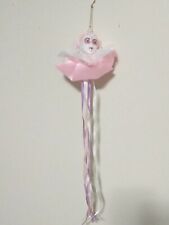 Richard Greene For Noble Arts PRETTY PINK Jester Clown CHRISTMAS ORNAMENT picture