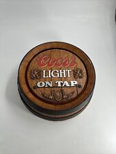 RARE Large Vintage COORS LIGHT Beer Barrel Wall Sign Bar Advertisement Beautiful picture