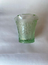Vintage Tiara Glass Chantilly Green Votive Candle Holder*BNT391* picture