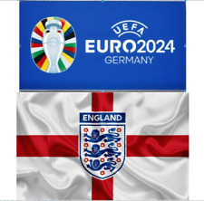 Giant 5FT X 3FT England Football 3 Lions Euro 2024 Flag Banner Speedy Delivery picture