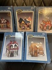 Dickens Collectible Sugar Creek Christmas 1995 Tested Work Set Of 5 picture