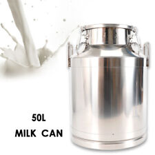 304 Stainless Steel Milk Can 50L 13.25 Gallon Milk Bucket Wine Pail Bucket picture