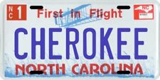 Cherokee North Carolina Aluminum License Plate  picture