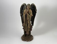 Vintage 1990s Statue Figure Veronese Archangel Nabriel Polystone With Bronze Coa picture