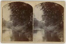 KANSAS SV - Marmaton River Scenery & Bridge - Tresslar Brothers 1880s picture