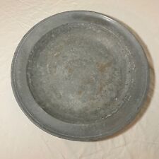 HUGE antique 18th century John Townsend London forged pewter dinner plate bowl picture
