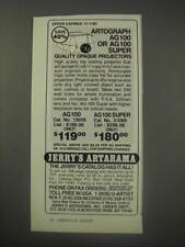 1990 Jerry's Artarama Ad - Artograph AG100 or AG100 Super picture