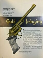 1969 How to Gold Inlay Your Engraved Firearms Guns illustrated picture