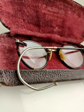 German Original. German Vintage F.Mourton glasses with antique case. Wehrmacht. picture