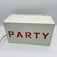 Vintage Party Lightbox Retro Electric Light Sign Metal Box Bar Wall Illuminated picture