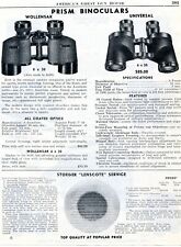 1947 Print Ad of Wollensak & Universal Prism Binocular picture